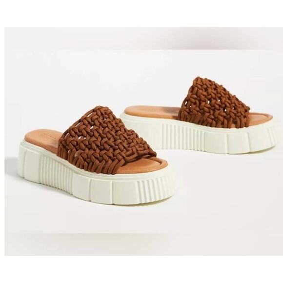 MAEVE ANTHROPOLOGIE CROCHET PLATFORM SANDALS 41/US11 - Picture 1 of 5